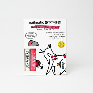 Coffret duo Tattopen nailmatic coton en herbe tatouage éphémère enfants