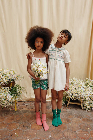 Robe brodée smocks emile et ida coton en herbe