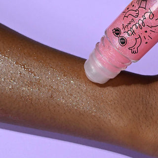 Gel corps pailleté framboise naimatic coton en herbe
