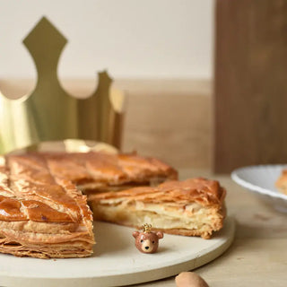 fève tête ours brun galette des rois baubels coton en herbe