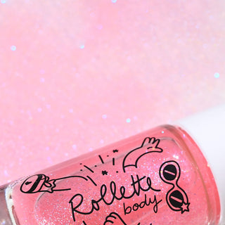 Gel corps pailleté framboise naimatic coton en herbe