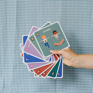 10 Cartes de Yoga Enfant observe montessori coton en herbe postures enfants 