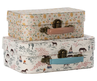 Lot de valises 2 pièces Maileg coton en herbe