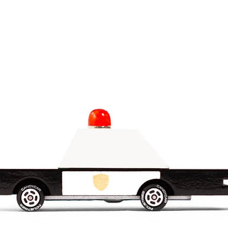 Voiture de police en bois pour enfants Candylab Coton en Herbe