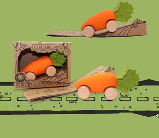 cadeau naissance original Voiture Cathy la carotte oli&carol coton en herbe