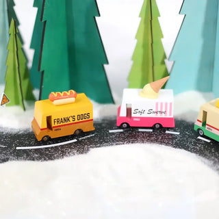 Food trucks Ice cream jouet en bois voiture Candylab Coton en Herbe