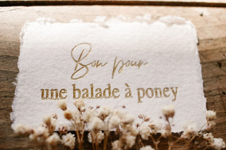 Bon pour .... personnalisable par coton en herbe