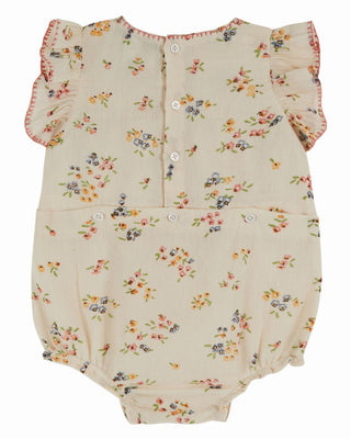 dos Combi bloomer rebrodé fleurs emile et ida coton en herbe