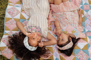 Bandeau Cally fleuri cheveux enfants louise misha coton en herbe