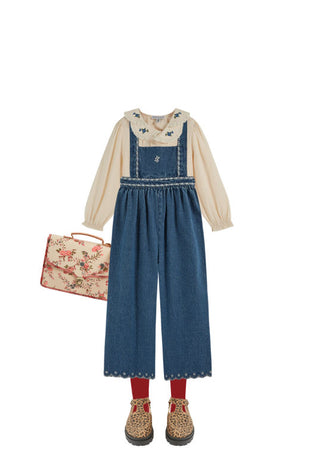 blouse vintage col fleurs emile et ida coton en herbe