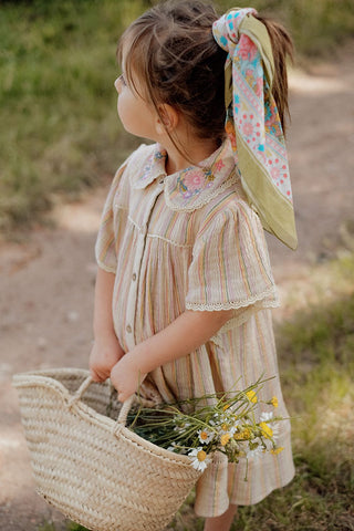 Robe Marla rayures enfants Louise Misha coton en herbe