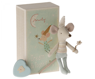 Souris Fée des dents Petit frère doudou