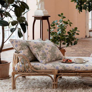 Housse de coussin fleuri linge de lit Garbo&friends coton en herbe
