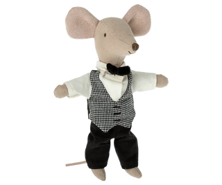 Souris serveur jouets jeux maileg coton en herbe
