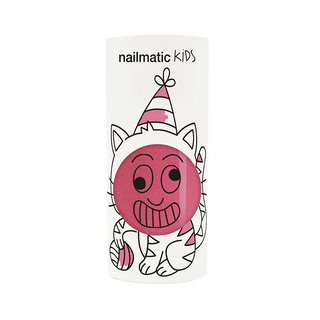 Vernis kids Kitty rose bonbon paillettes nailmatic coton en herbe