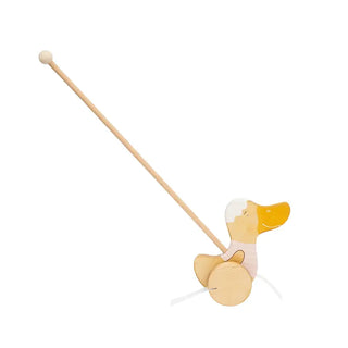 Canard à pousser rose Friendly Toys Coton en Herbe