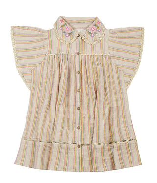 Robe Marla rayures enfants Louise Misha coton en herbe