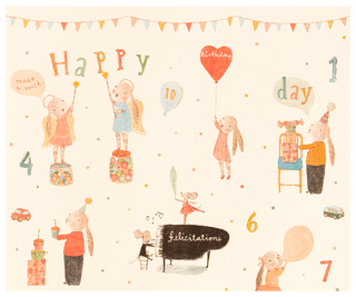 Emballage cadeau Happy Day maileg coton en herbe
