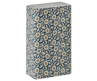 Boîte en métal fleurs 1 pièces rangement maileg coton en herbe 