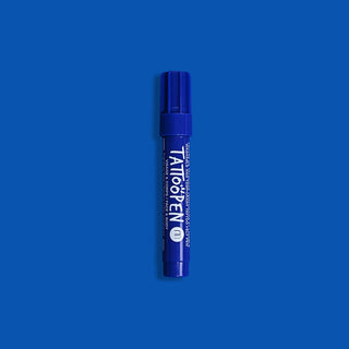 Feutre tattoopen bleu foncé nailmatic coton en herbe