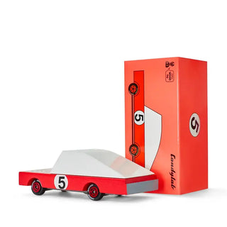 Voiture red racer jouet en bois Candylab coton en herbe