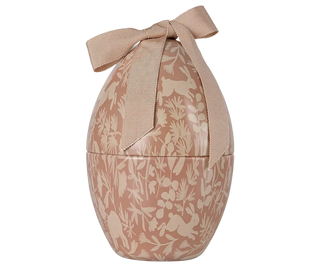 Oeuf de Pâques Rose poudre maileg coton en herbe