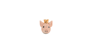 fève tête de cochon couronné baubels coton en herbe