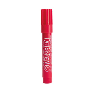 Feutre tattoopen rouge tatouage éphémère nailmatic coton en herbe
