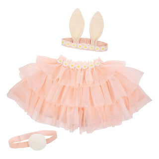Déguisement de lapin en tulle pêche coton en herbe