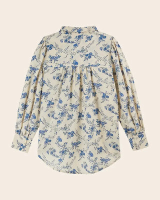 dos Blouse Orchid bleu Femme emile et ida coton en herbe