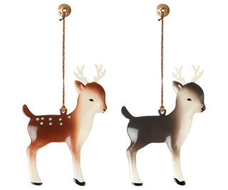 Ornement en métal Bambi maileg coton en herbe