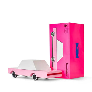 Voiture pink sedan voiture en bois pour enfants Candylab Coton en herbe