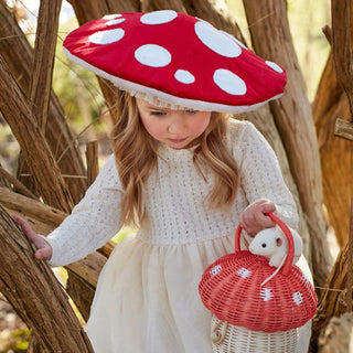 Chapeau de champignon déguisement meri meri pour coton en herbe