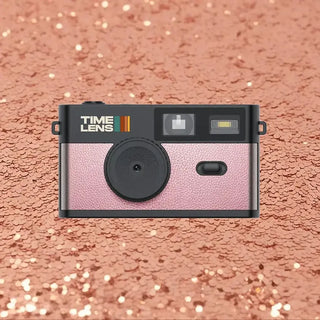 Appareil photo Time Lens Pop Rose coton en herbe