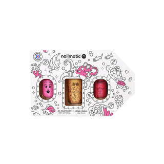 Coffret Maquillage Enfant exploration sous-marine nailmatic coton en herbe