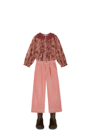 ensemble Pantalon à Pont Velours enfant emile et ida coton en herbe