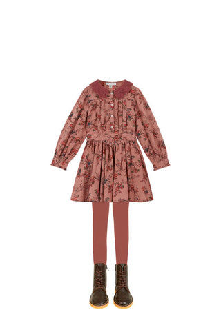 ensemble Robe col crochet, Orchid rose emile et ida coton en herbe