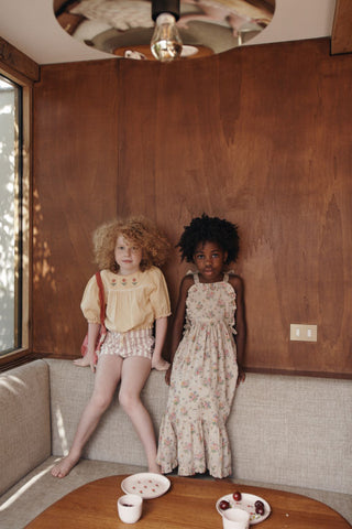 Short poches fleurs enfant emile et ida mademoizelle abeille