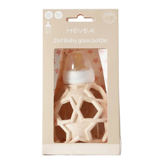 cadeau naissance Balle étoile et biberon rose pêche hevea coton en herbe