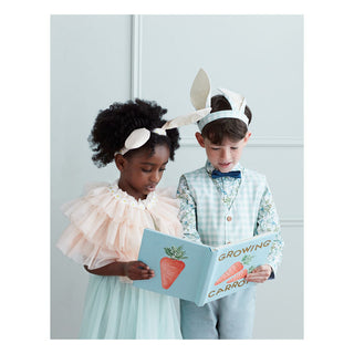 Déguisement de lapin en tulle pêche enfants coton en herbe