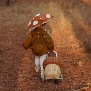 Panier à roulettes luggy Champignon olli ella coton en herbe