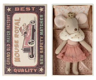 Souris princesse petite soeur maileg coton en herbe