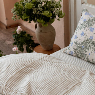 Housse de couette Stripe Anjou mousseline de coton grabo and friends coton en herbe