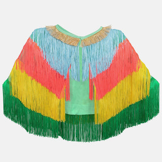 Déguisement perroquet veste coton en herbe