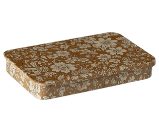 Boites en métal coulissant blossom ocre cadeau maileg coton en herbe