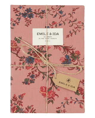 Cahier imprimé fleurs roses emile et ida coton en herbe
