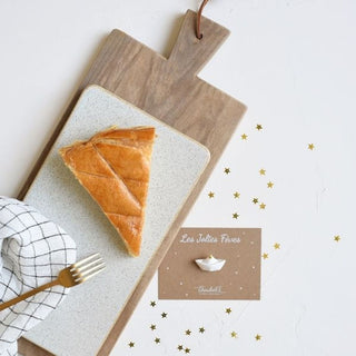 Fêve pour galette des rois bateau baubels coton en herbe