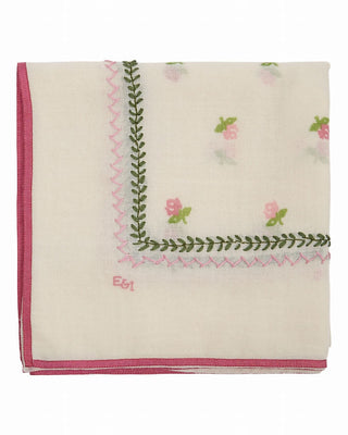 détailes Foulard rose femme emile et ida coton en herbe