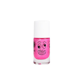 Vernis kids Pinky rose fluo pailleté nailmatic coton en herbe
