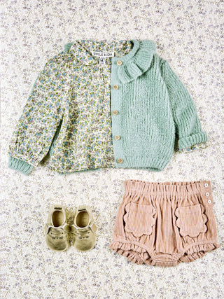 ensemble Bloomer poche à fleur pivoines enfant emile et ida coton en herbe 